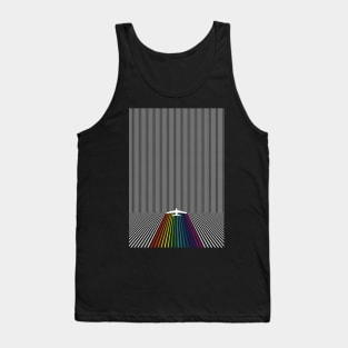 Plane with rainbow Tank Top